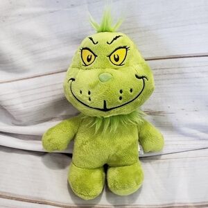 Aurora Dr Seuss Green Grinch 9.5" Plush Stuffed Animal Chubby Baby Embroidered